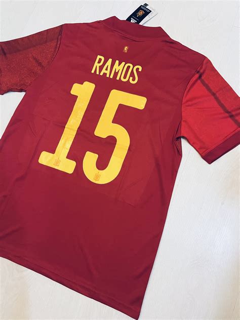 Sergio Ramos Spain Soccer Jersey 2021 Etsy