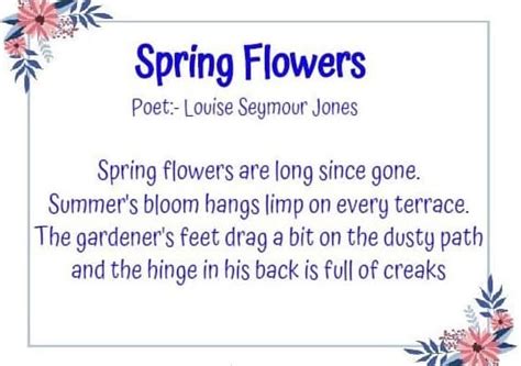 Famous Short Poems About Spring