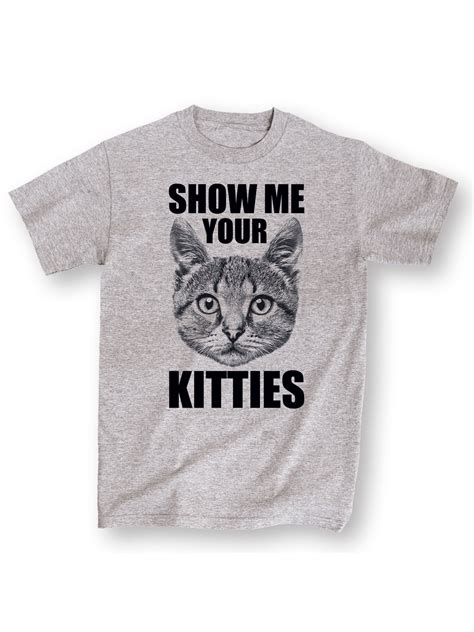 Instant Message Show Me Your Kitties Cat Mens Short Sleeve