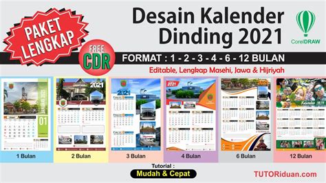 Contoh Desain Kalender Unik 2021 5 Desain Kalender Dinding 2020