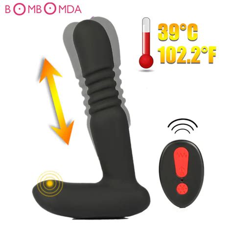 Anal Vibrator For Men Telescopic Male Prostate Massager Wireless Remote