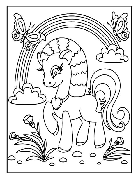Unicorn Coloring Book Pages For Kids 50 Unicorn Coloring Pages For Kids