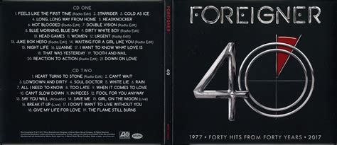 On The Road Again Foreigner 40 1977 2017 Forty Hits From Forty Years