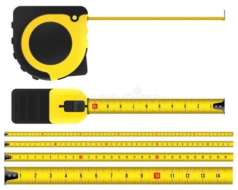 Creative Vector Illustration Of Tape Measure Measuring Tool Ruler