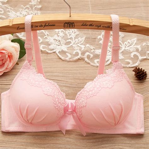 Women Push Up Bras For Girl Adjusted Straps Wire Free Soft Cotton Bra Sexy Underwear Solid