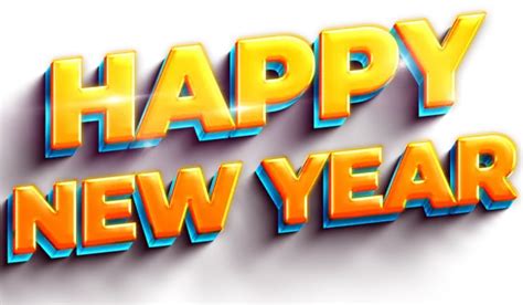 Happy New Year 2024 Celebration Design Golden 3d Text Png Transparent