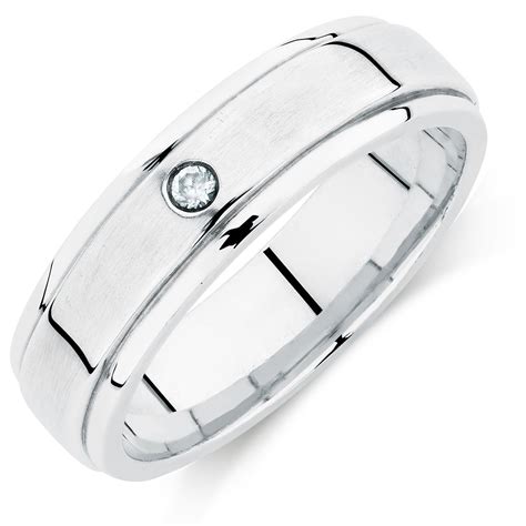 Mens Ring Set With A Cubic Zirconia In Sterling Silver