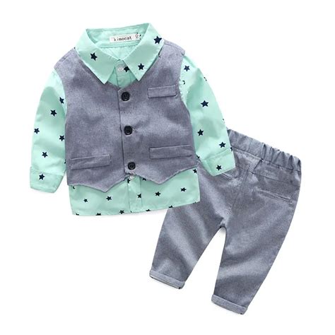 Toddler Boys Formal Clothes Set Baby Boys Gentleman Clothing Sets 2018