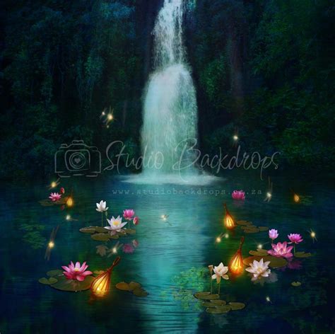 Ftale03 Enchanted Waterfall Studio Backdrops