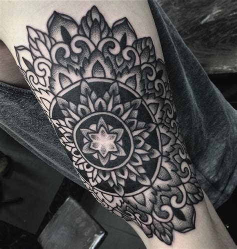 Black Ink Mandala Tattoo Best Tattoo Design Ideas
