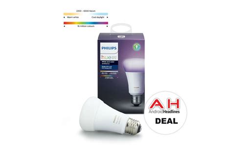 Deal Philips Hue Multi Color Smart Light Bulbs For 3699 Prime Day