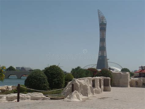 Doha Qatar April 12 2019 The Torch And Aspire Park Editorial Stock