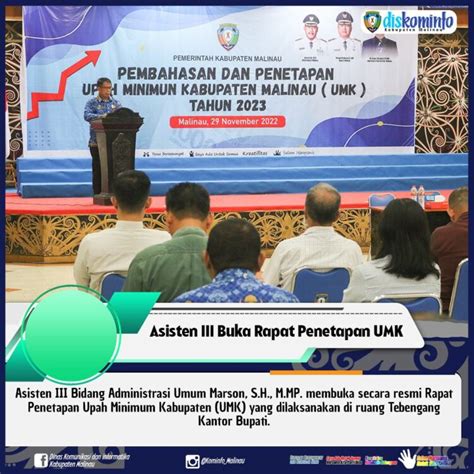 Asisten III Buka Rapat Penetapan UMK Cakra News