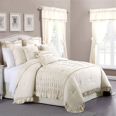 24 Piece Comforter Set Antonella Sand Queen 645470204987 Ebay