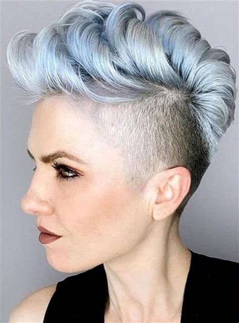 60 chic undercut short pixie hair style design for cool woman short hair