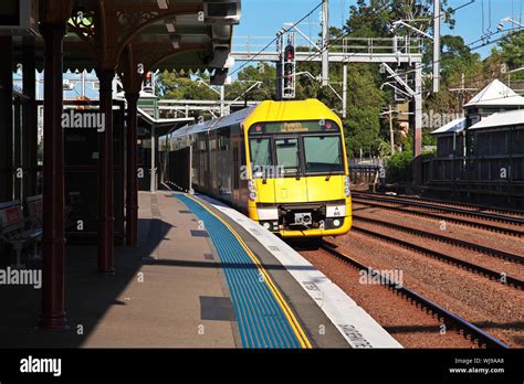 Sydney Australia 31 Dec 2018 Modern Train To Sydney Metro