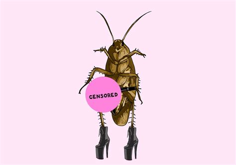 bend over bitch dominatrix roach art print digital etsy