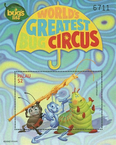 Palau Worlds Greatest Bug Circus Disney Pixar A Bugs Life Souvenir