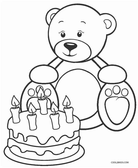 Dibujo De Oso De Peluche Para Colorear Páginas Para Imprimir Gratis