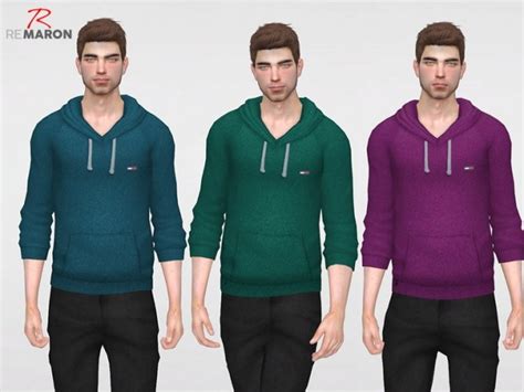 Ths Hoodie For Men By Remaron At Tsr Sims 4 Updates