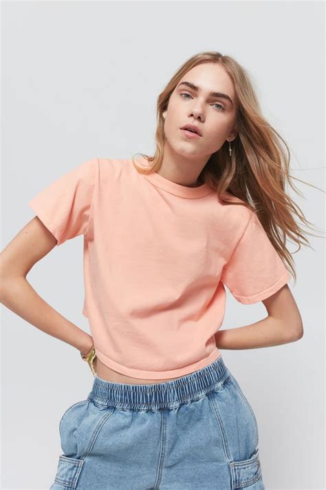 Urban Renewal Remnants Overdyed Crew Neck Tee Urban Outfitters