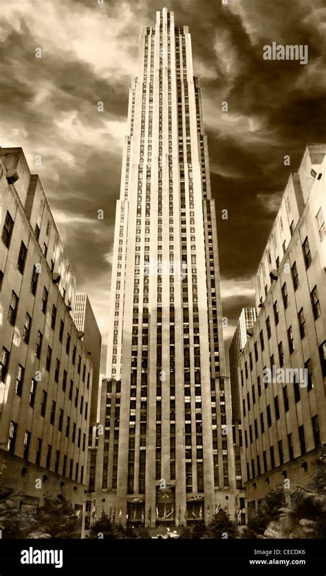 30 Rockefeller Center Ge Building In Rockefeller Plaza Manhattan