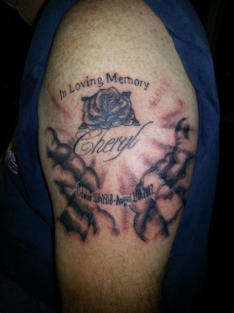 Maybe you would like to learn more about one of these? Amazing In Loving Memory Tattoo Design on Arm ...