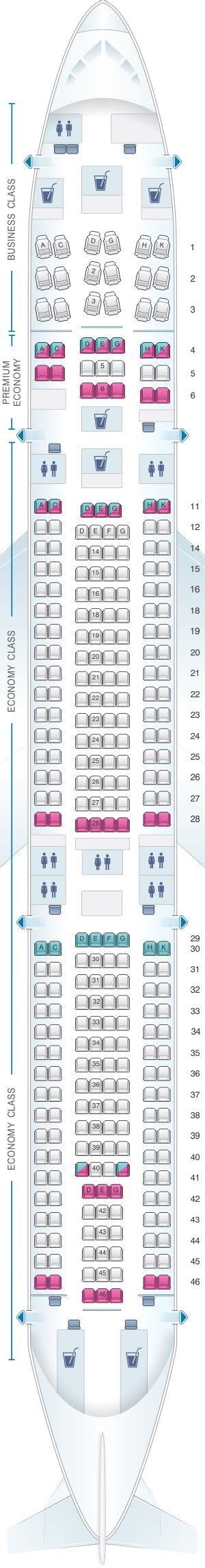 Airbus A340 600 Seat Map
