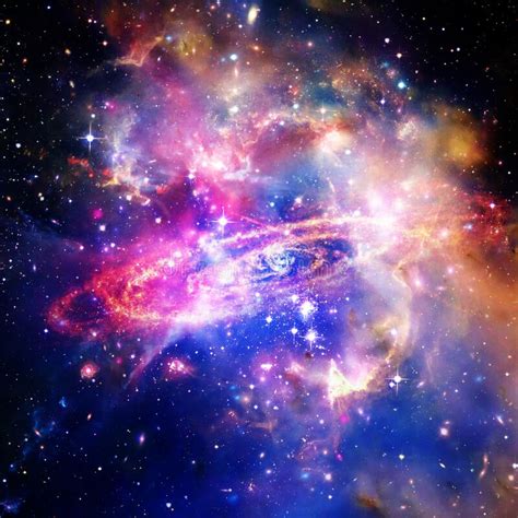 Space Background With Colorful Galaxy Cloud Nebula The Elements Of