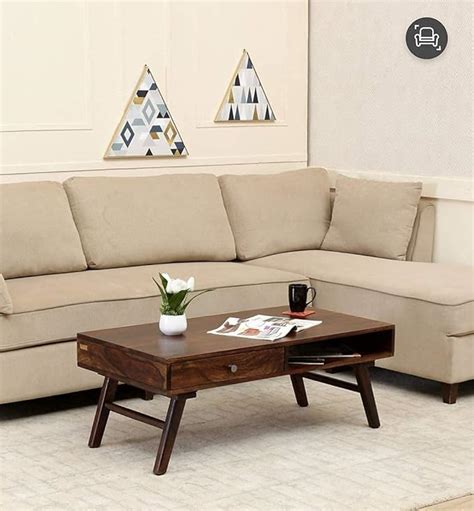 Rachana Art And Craft Solid Sheesham Wood Center Coffee Table For Living