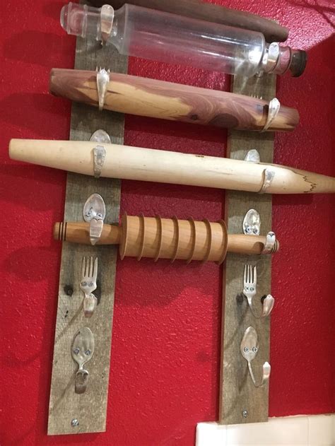 1 To 10 Rolling Pin Wall Rack Hanger Assorted Hooks Hangers Etsy