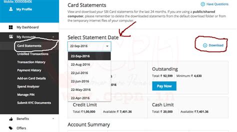 If you have a credit card, you may need to know your account number to pay your bill or to access your information. How to Generate SBI Credit Card Statement (View & PDF Download) - Guide