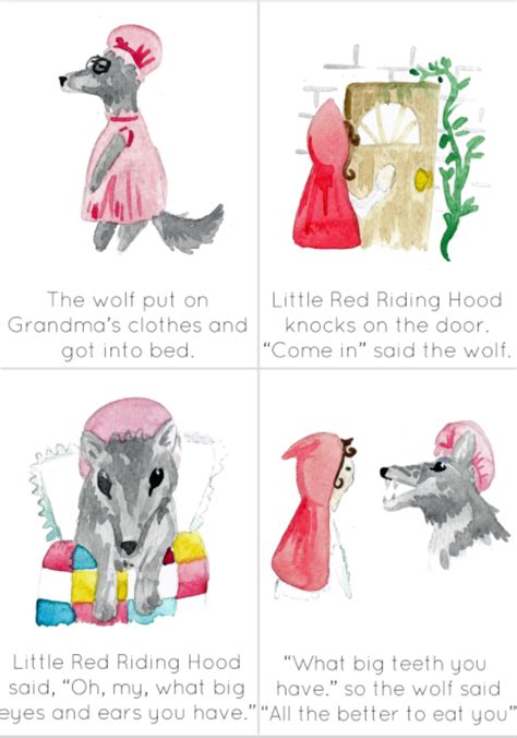 Little Red Riding Hood Story Sequencing Cards By Teach Simple