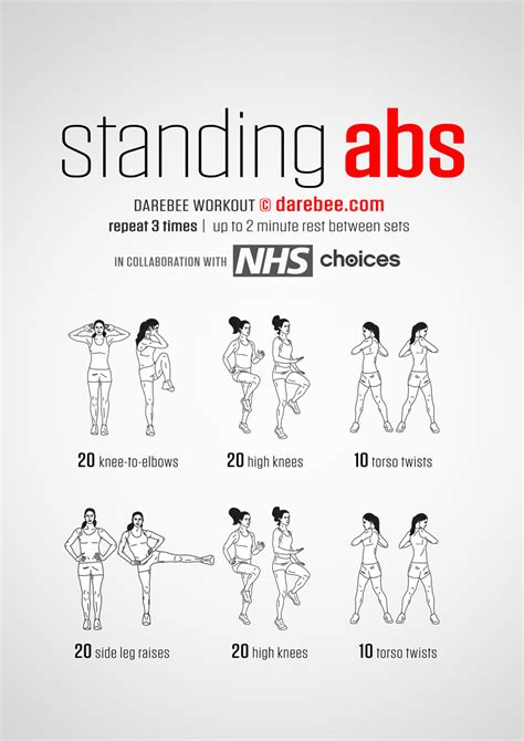 Standing Abs Workouts Abdos Exercices De Fitness Exercice