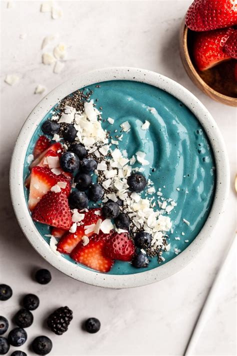 Blue Spirulina Smoothie Food With Feeling