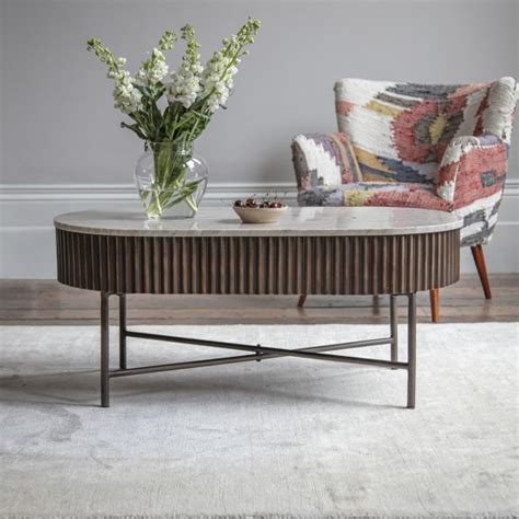 Monza Metal And Marble Coffee Table Atkin And Thyme Atkin And Thyme