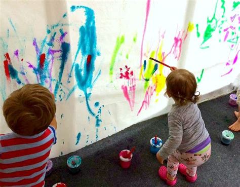 Collaborative Toddler Watercolor Painting