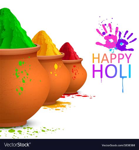 Colorful Happy Holi Royalty Free Vector Image Vectorstock