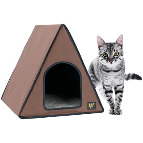 Shop Frontpet 40 Watt Canvas Heated A Frame Cat House For Outdoor