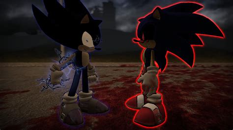 Dark Sonic Vs Sonicexe By Devilnekox On Deviantart