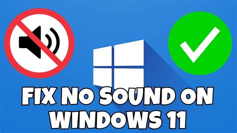 How To Fix No Sound On Windows 11 No Sound 2023 Youtube