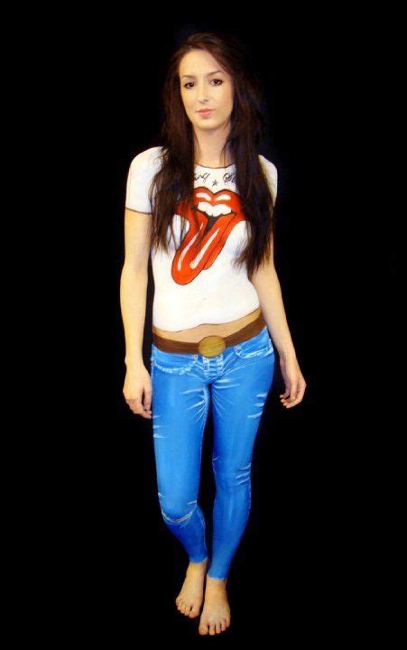 Body Painted Jeans And T Shirt By Chloe Mccall More Work Can Found Here