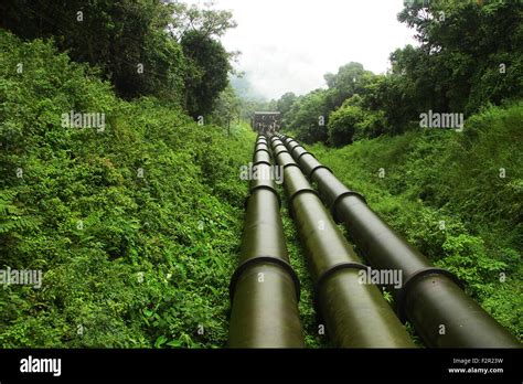 Penstock Pipes For Hydroelectric Project Stock Photo Alamy