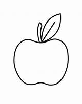 Apple Coloring Apples Template Fruits Sheet Vegetables Designlooter Templates sketch template