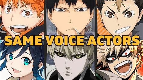 Haikyuu All Characters Japanese Dub Voice Actors Seiyuu Same Anime