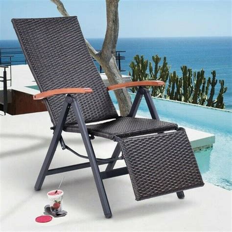 Cheap chaise lounge, buy quality furniture directly from china suppliers:folding chaise lounge chair portable recliner 8 adjustable reclining positions camping cot beach pool patio deck support 300kg enjoy free shipping worldwide! Folding Chaise Lounge Chair Outdoor Rattan Adjustable Pool ...