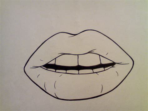 Simple Lips Drawing At Getdrawings Free Download