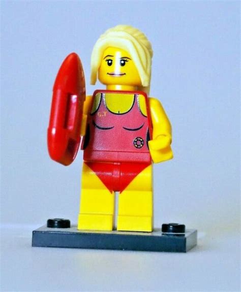 Lego Minifigure Series 2 Lifeguard Loose Complete Authentic Lego Ebay