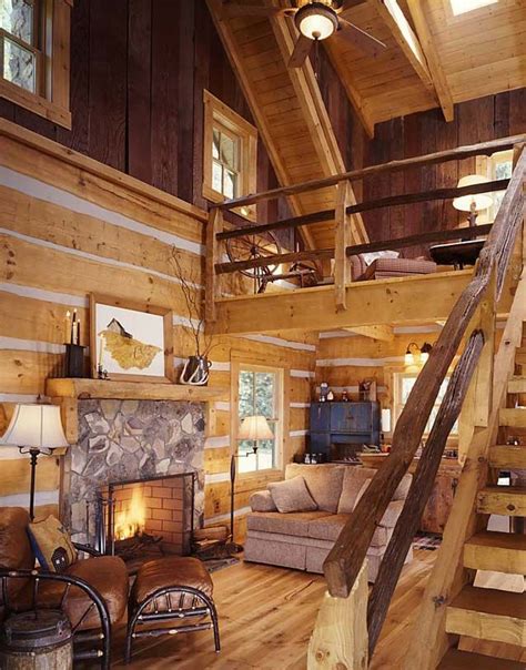 Bridgeview — featuring the most traditional log home loft, the large bridgeview loft overlooks the kitchen and great room, showcasing the best room in the house.; Log Guesthouse Diary, Entry #4 - A Tiny Log Cabin ...