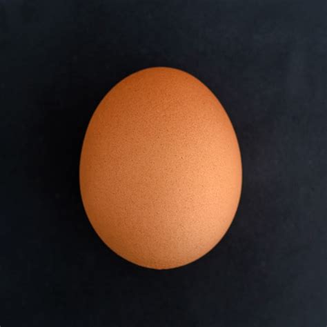 Premium Photo Brown Egg On A Black Background